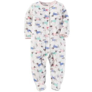 Dachshund Print Footie Pajamas 3 Months